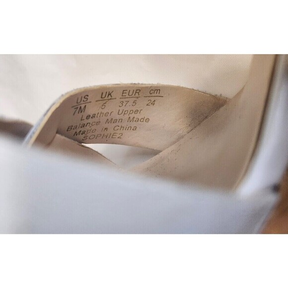 Franco Sarto Women's Cork Wedge Sandal White Size 7 - Picture 8 of 9